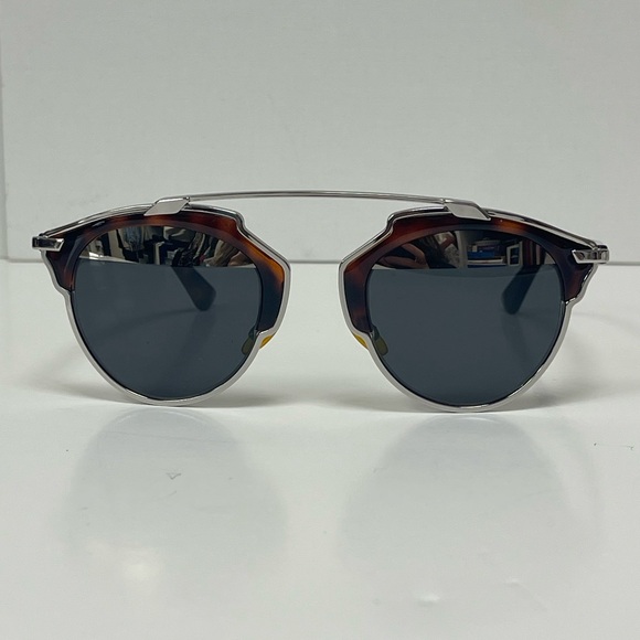 Dior Accessories - Dior Black and Brown Glasses with Double Bridge Design